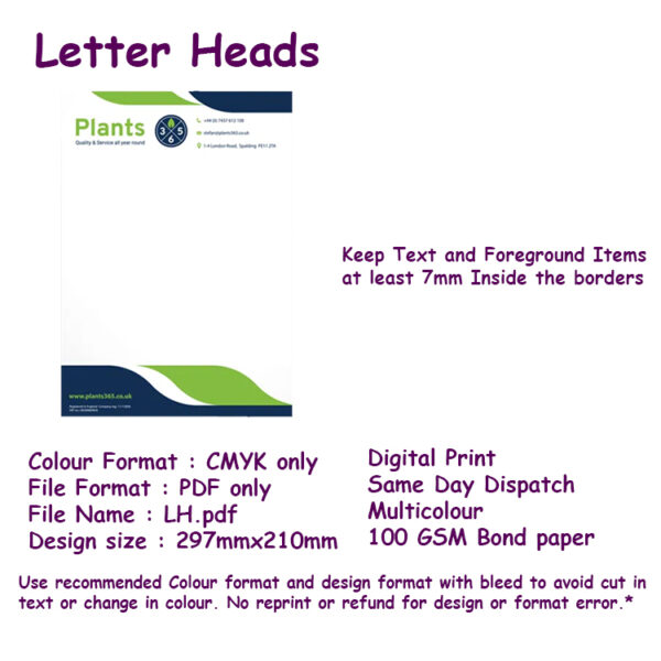 Multicolour Letter Head - Digital Printing