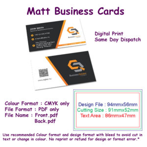Matt Business Card - Digital Print
