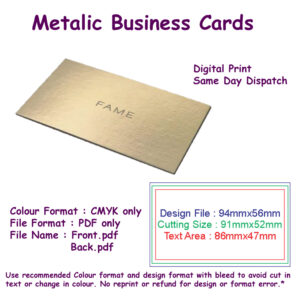 Metalic Business Cards - Digital Print